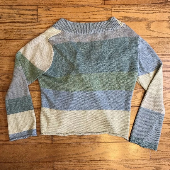 J.Jill 8P Petite Multi Color Button Knit Sweater - Picture 6 of 8